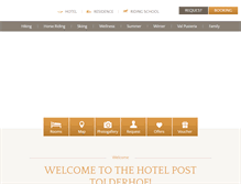 Tablet Screenshot of hotelpost-tolderhof.com